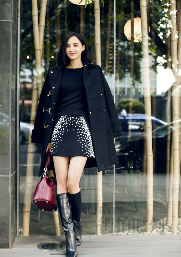 张歆艺御姐风尚性感霸气秀美腿(2)