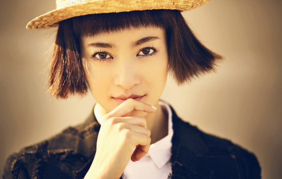 李晟甜美灵动金色阳光写真(7)