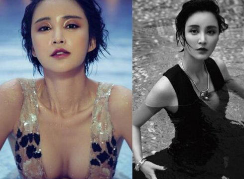 喷鼻血！扒扒穿薄纱玩湿身美胸呼之欲出的10大女星(6)