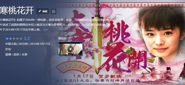 盘点三度金扫帚烂片女王杨幂最烂的十部电影(8)