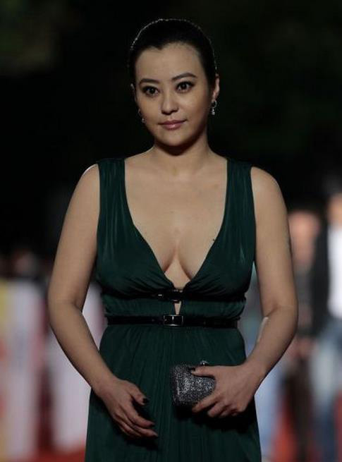 北影节红毯：众女星都输给了性感露沟的郝蕾(15)