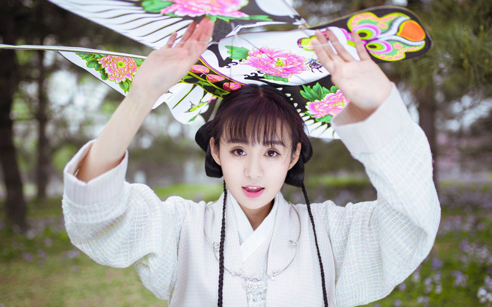 甜美女星郑合惠子古风魅力写真