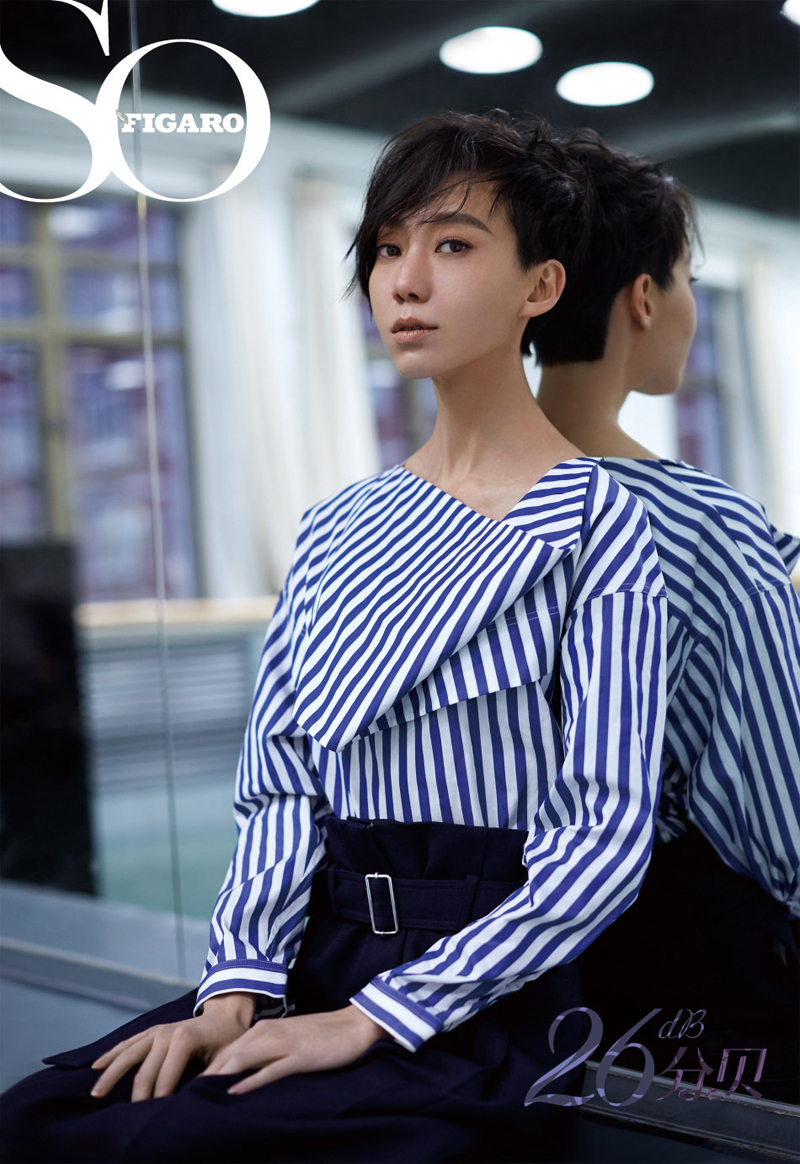 刘岩短发优雅俊朗华丽高贵形象写真(2)
