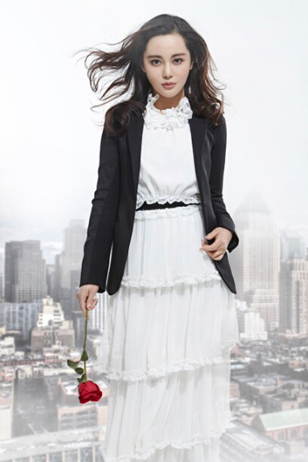 王冕花色连衣裙魅力女人味(2)