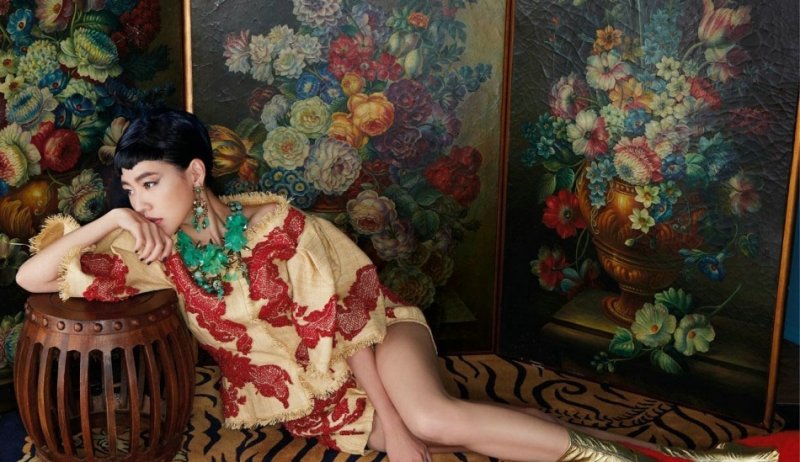 小s性感红唇红衣极致魅惑诱人写真(4)