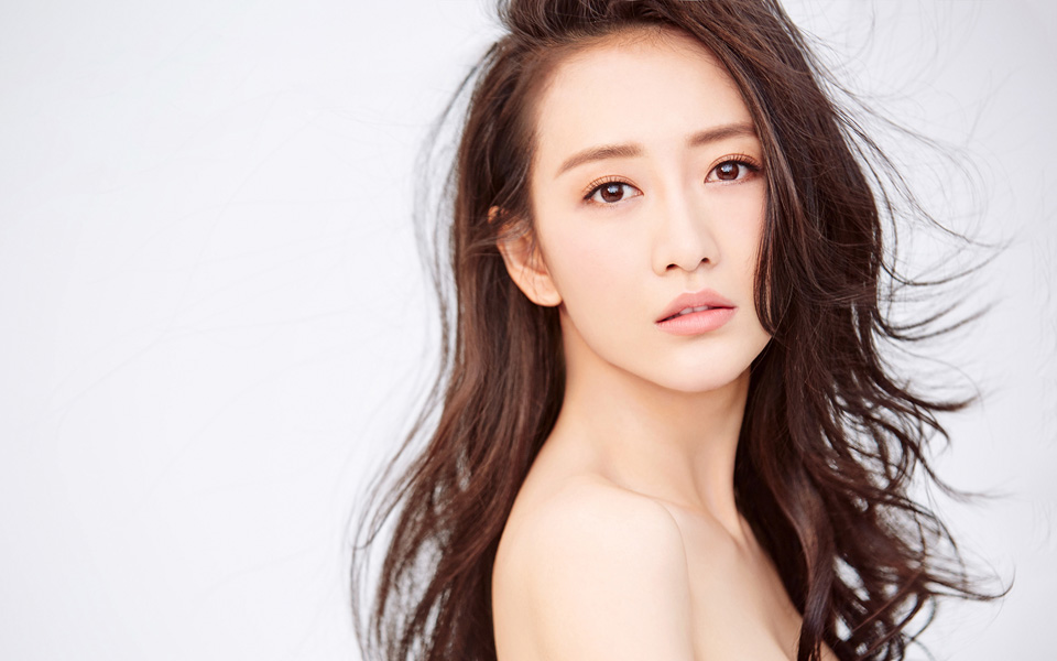 王鸥淡蓝色裙子清新女神唯美写真(5)