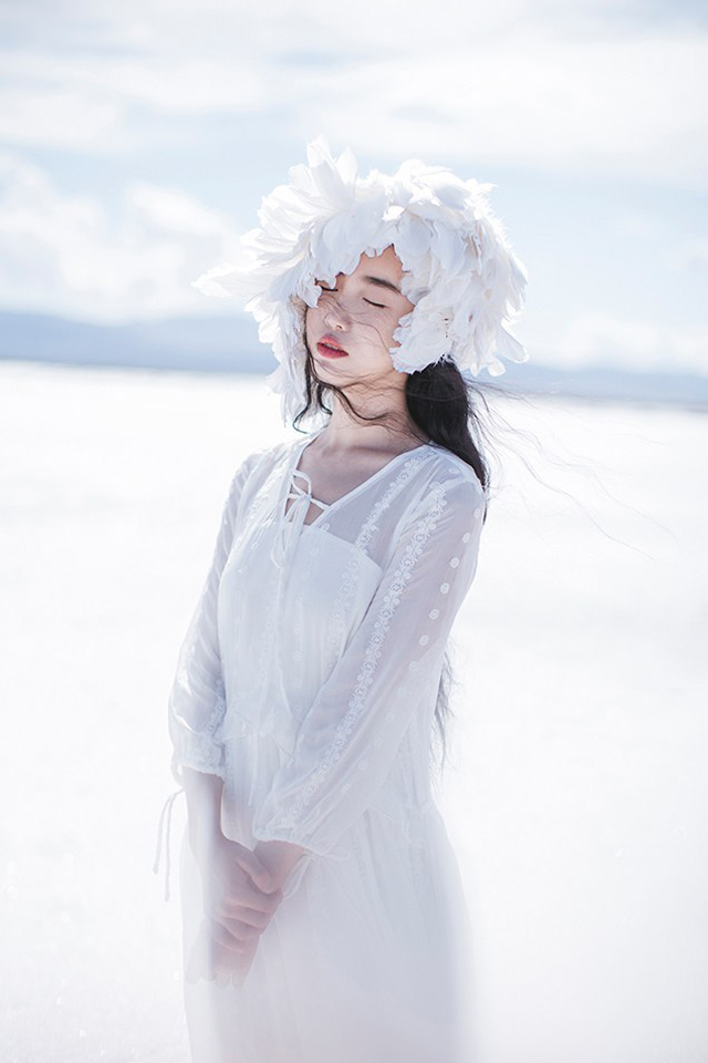美女女神张辛苑白鸟唯美知性写真(2)