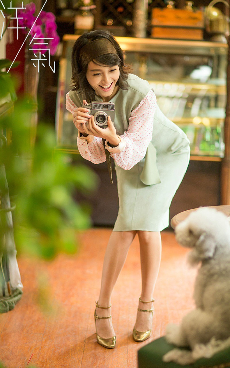 朱丹复古摩登女郎自带风情万种写真(2)