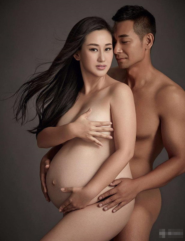 赵文卓张丹露大肚抢镜夫妇全裸拍写真(3)
