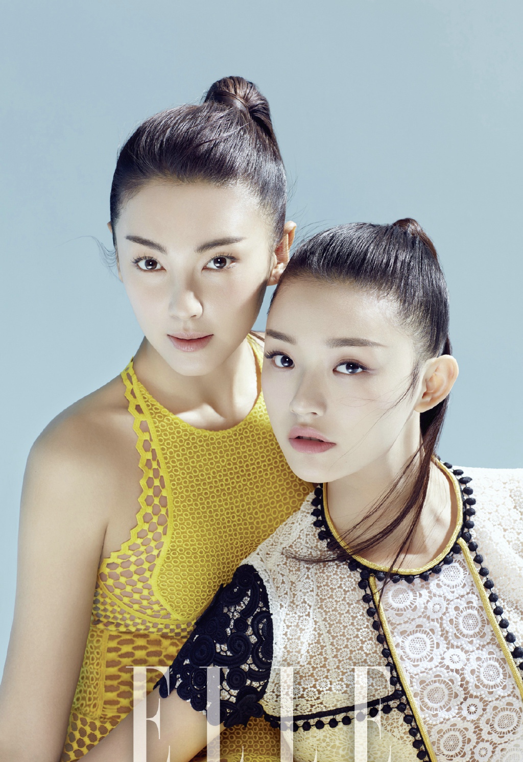 星女郎张雨绮、林允演绎ELLE 2月上封面大片