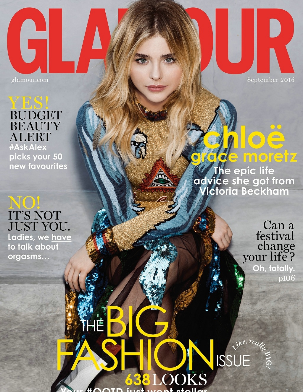Chloë  Moretz登上《Glamour》杂志封面