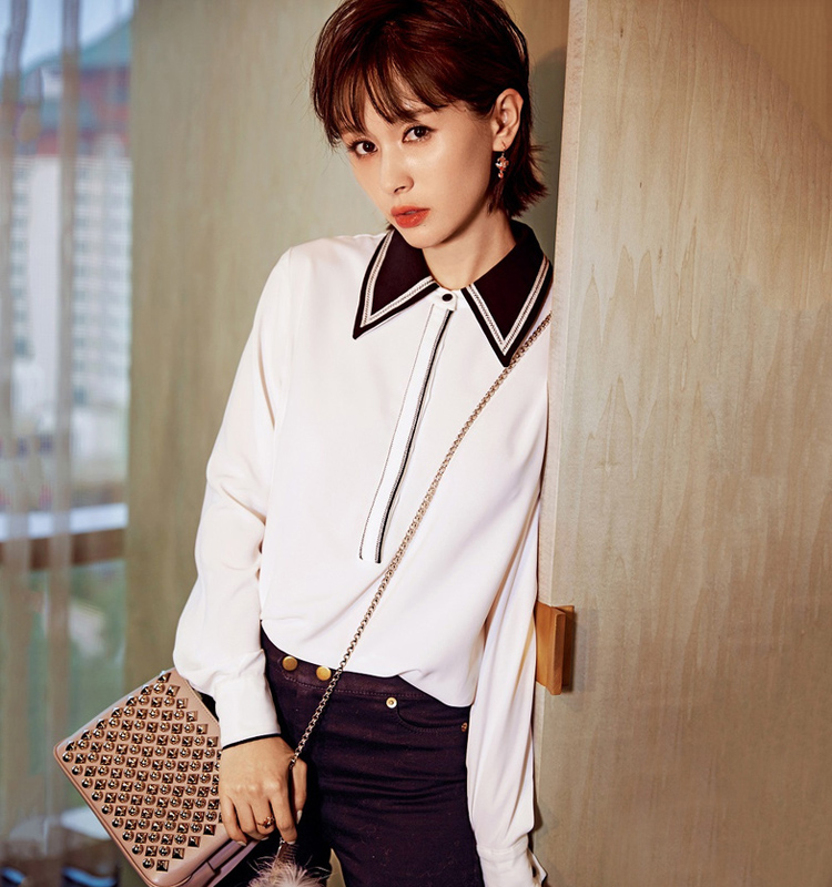 王子文“锁骨杀”女人味十足杂志大片(4)