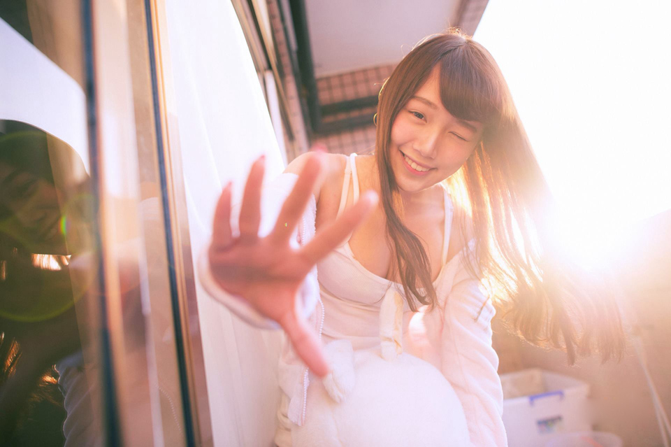 吕家伶户外阳光青春美少女(4)